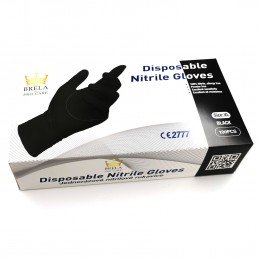 BRELA Pro Care XL Nitrilové rukavice čierne nepúdrované D5000