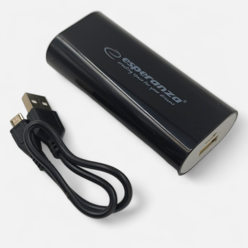 Esperanza EMP105K Powerbank 4400mAh - czarna - ✔️ cena, opinie | Endocam.pl