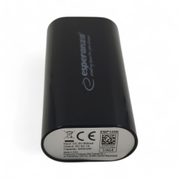Esperanza EMP105K Powerbank 4400mAh - czarna - ✔️ cena, opinie | Endocam.pl