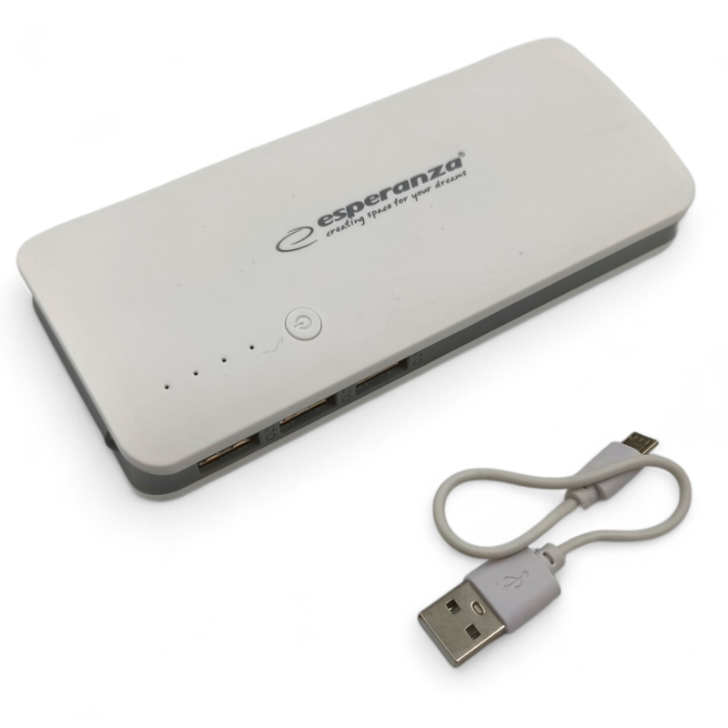 Esperanza EMP106WE Powerbank 8000 mAh - biało-szara - ✔️ cena, opinie | Endocam.pl