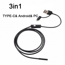 10m/8mm HD endoskop pre PC a Android USB/microUSB/USB-C Hard