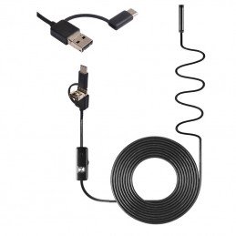 5m/5.5mm endoskop dla PC i Android USB/microUSB/USB-C Hard
