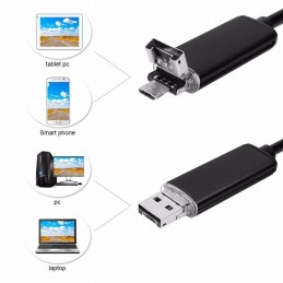 2m/8mm USB endoskop pre PC a Android USB/microUSB