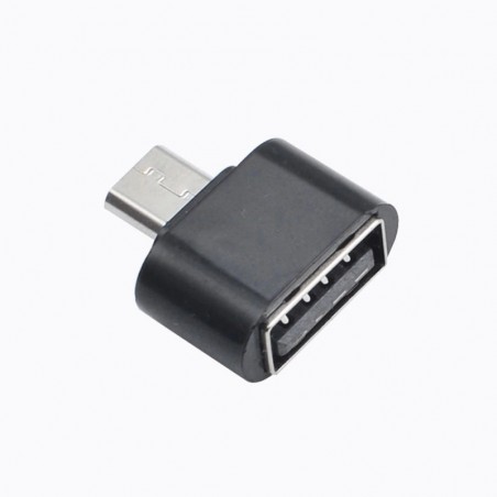 Adapter USB / microUSB OTG czarny